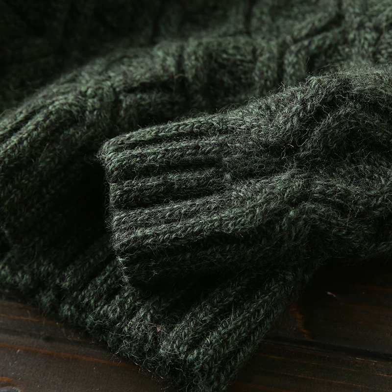 Heavy hard goods 100/wool Italian custom foreign trade original single tail goods men's thickened knitted sweater jacket - 图片 3