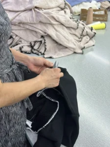 High-end sweater manufacturing workshop in Shantou knitwear factory China