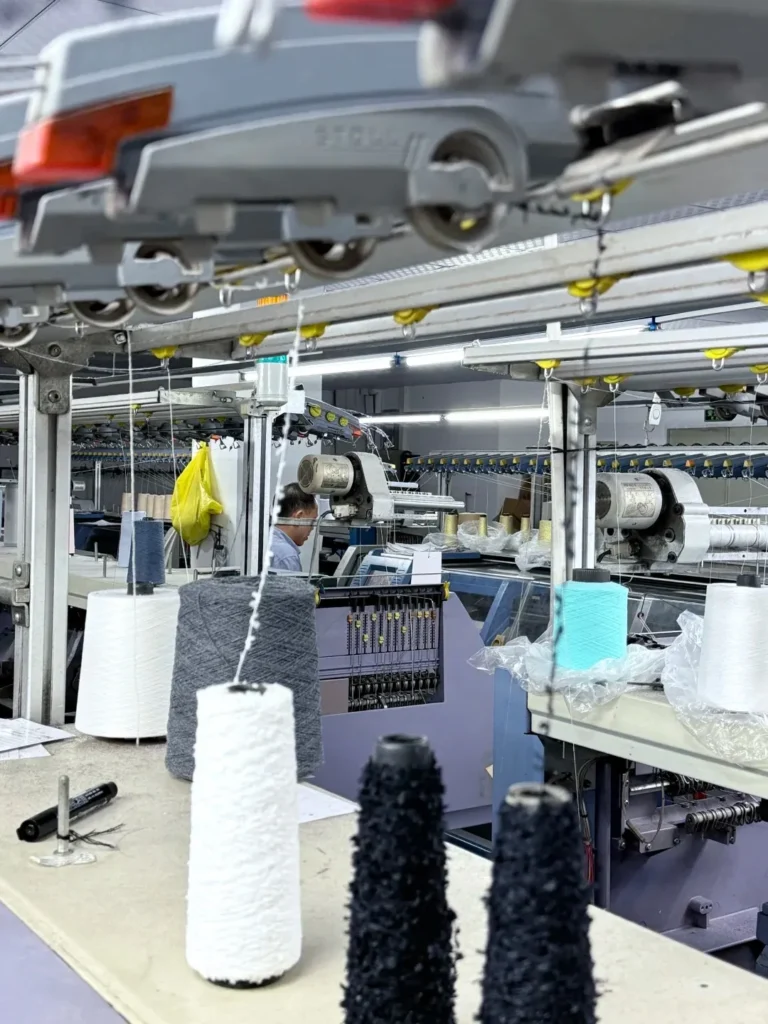 Spring Summer 2026 knitwear development in professional sweater factory in China