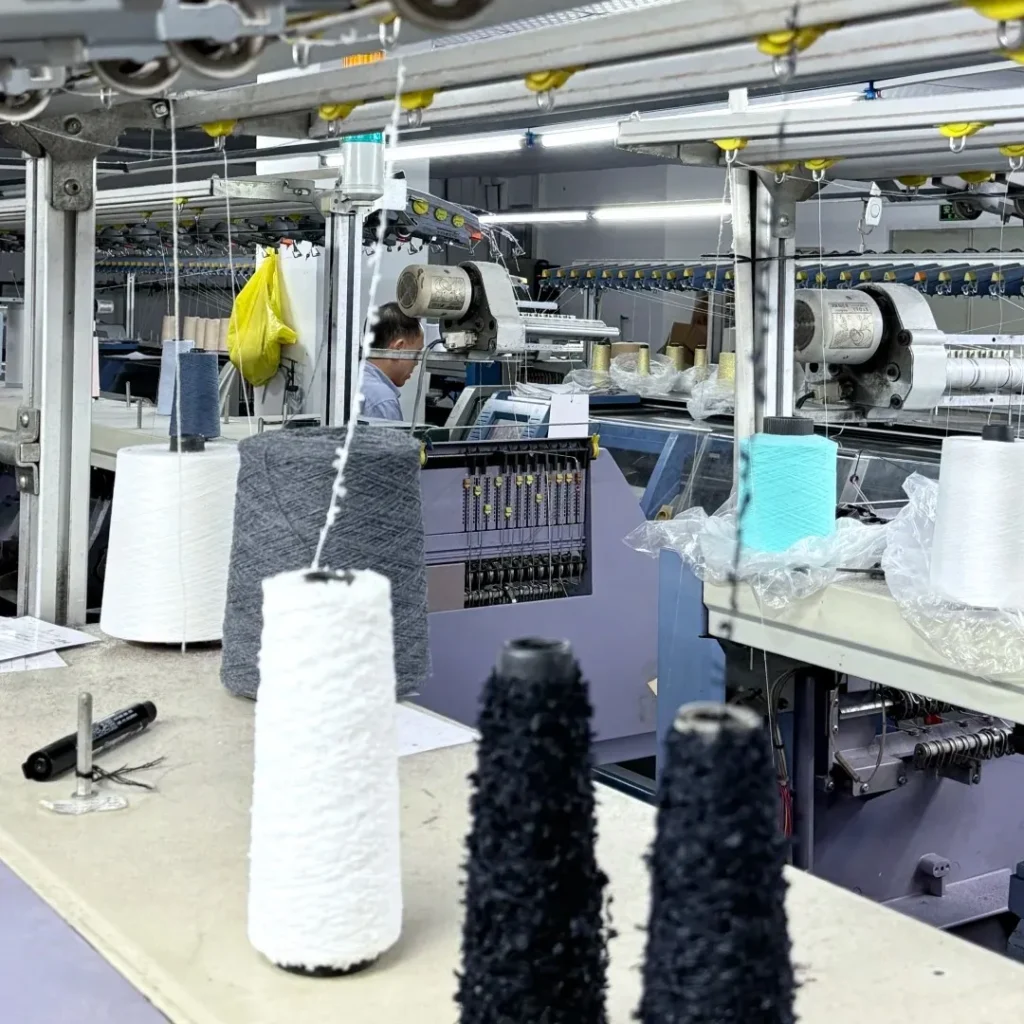 Spring Summer 2026 knitwear development in professional sweater factory in China
