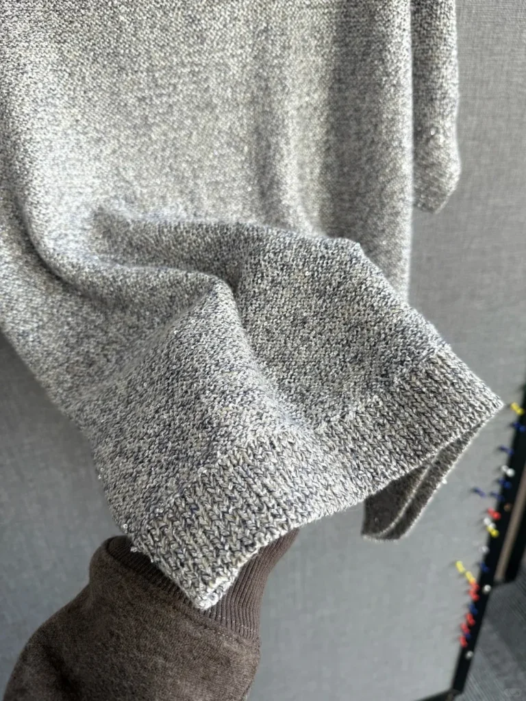 Custom sweater sample development for spring summer knitwear collection in China factory