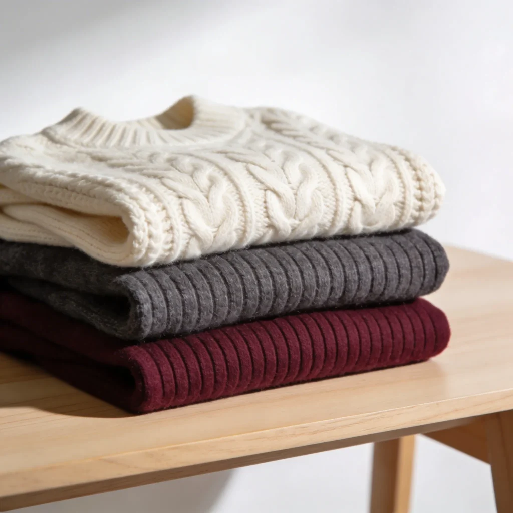 custom knitwear sweaters collection for fashion brands