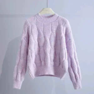 jacquard knit sweater women custom knitwear manufacturer