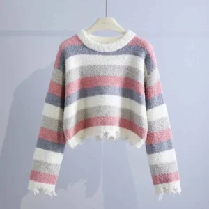 jacquard knit sweater women custom knitwear manufacturer
