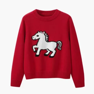 jacquard knit sweater women custom knitwear manufacturer